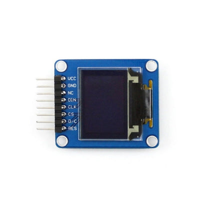 OLED RVB 0,95 pouces Waveshare (A), interface SPI, connecteur courbé horizontal