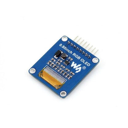 OLED RVB 0,95 pouces Waveshare (A), interface SPI, connecteur courbé horizontal