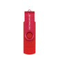 MicroDrive 32GB USB 2.0 Mobile Computer Dual-use Rotating OTG Metal U Disk (Red)