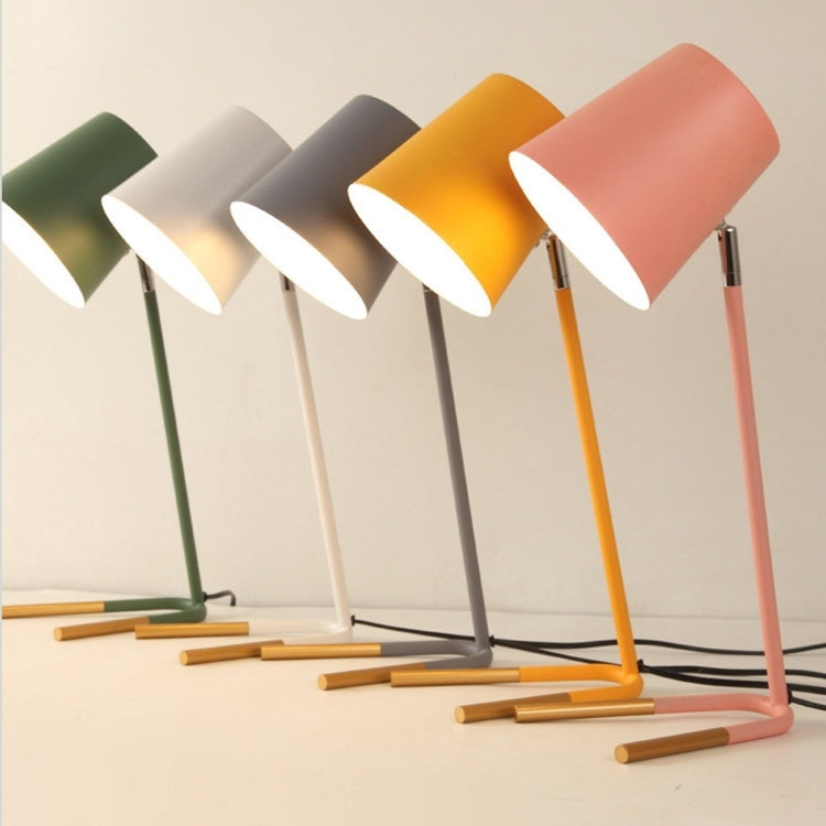 LED Eye-caring Table Lamp Modern Creative Minimalist Bedroom Bedside Lamp Student Study Table Lamp (Pink)