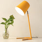 LED Eye-caring Table Lamp Modern Creative Minimalist Bedroom Bedside Lamp Student Study Table Lamp (Yellow)