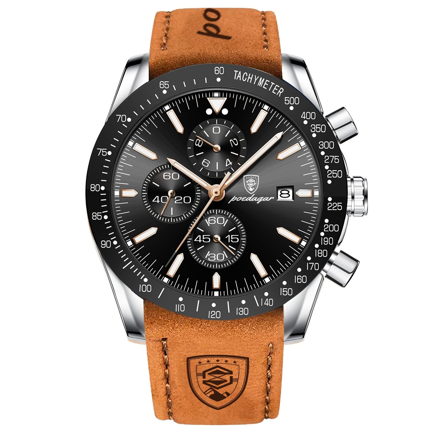 Poedagar Multifunctional Waterproof Luminous Men's Watch