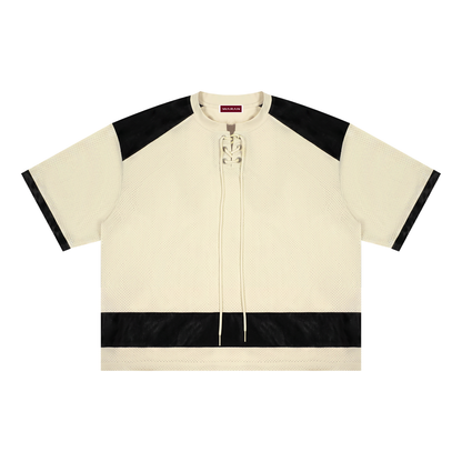 Unisex Raglan Sleeve Mesh Boxy T-Shirt 255GSM
