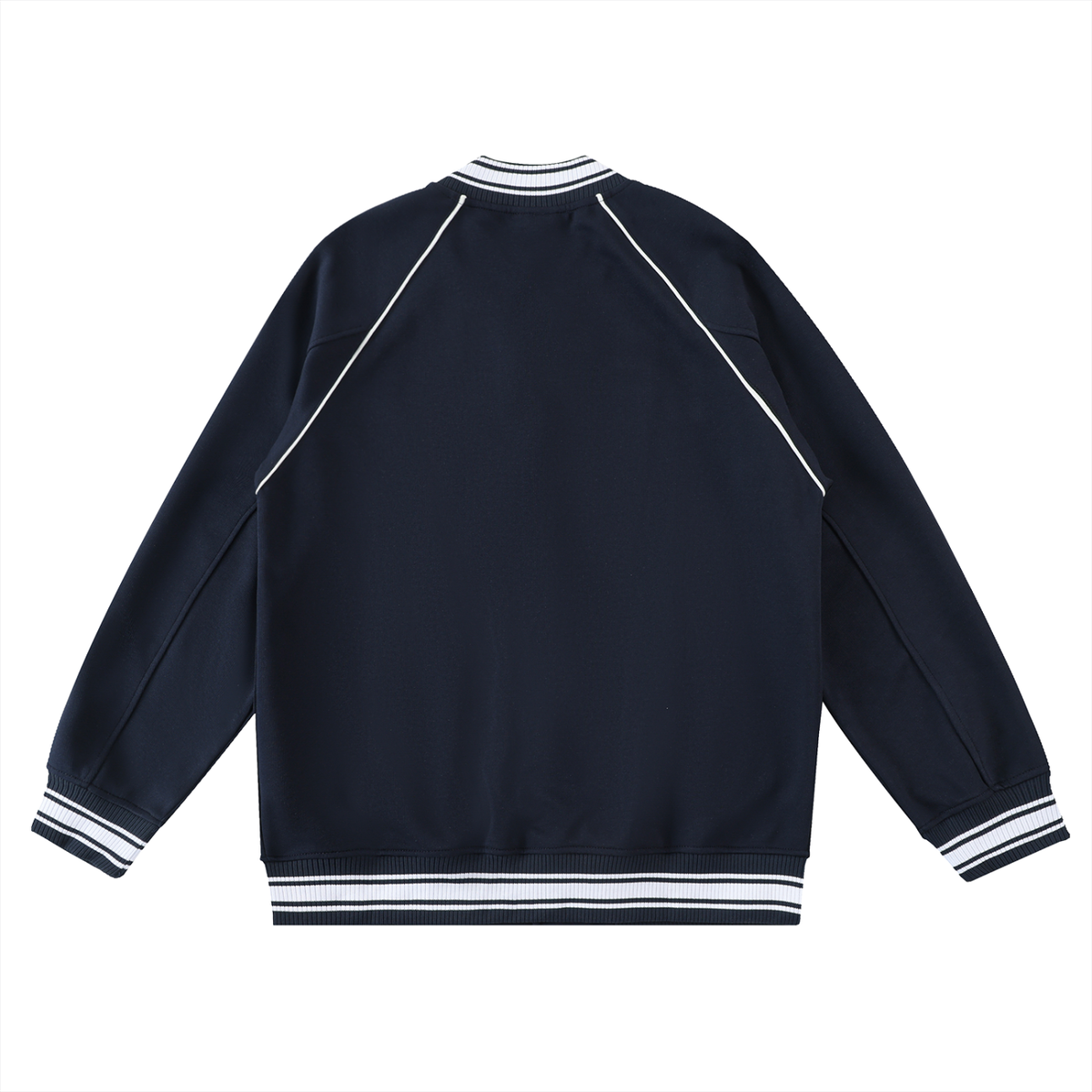 Waran Contrast Trim Raglan Varsity Jacket