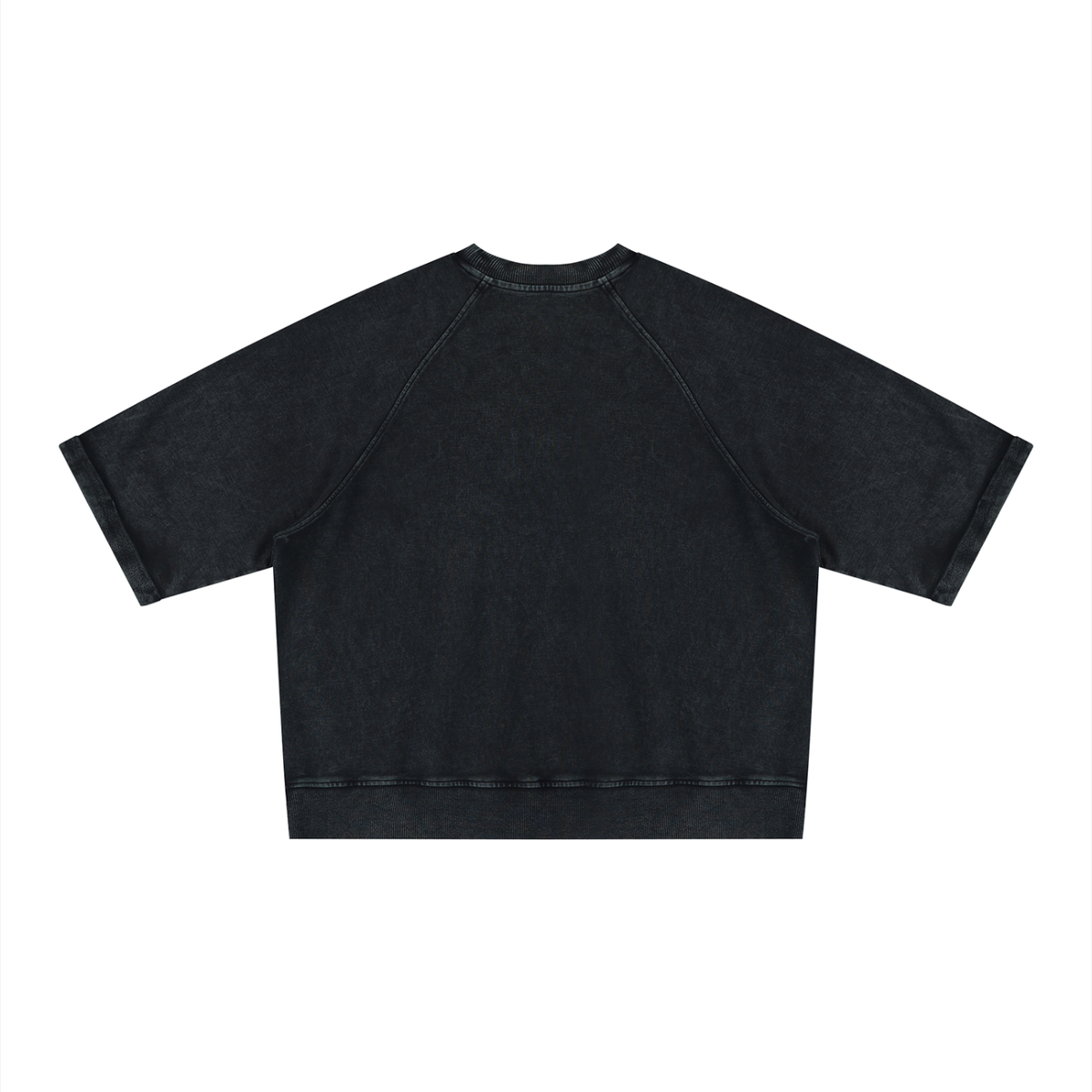 Unisex Vintage Wash Boxy Short Sleeve Sweatshirt