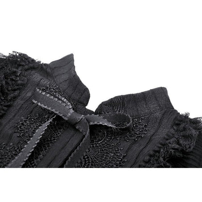Dark in Love Diya Sleeveless Tiered Goth Dress