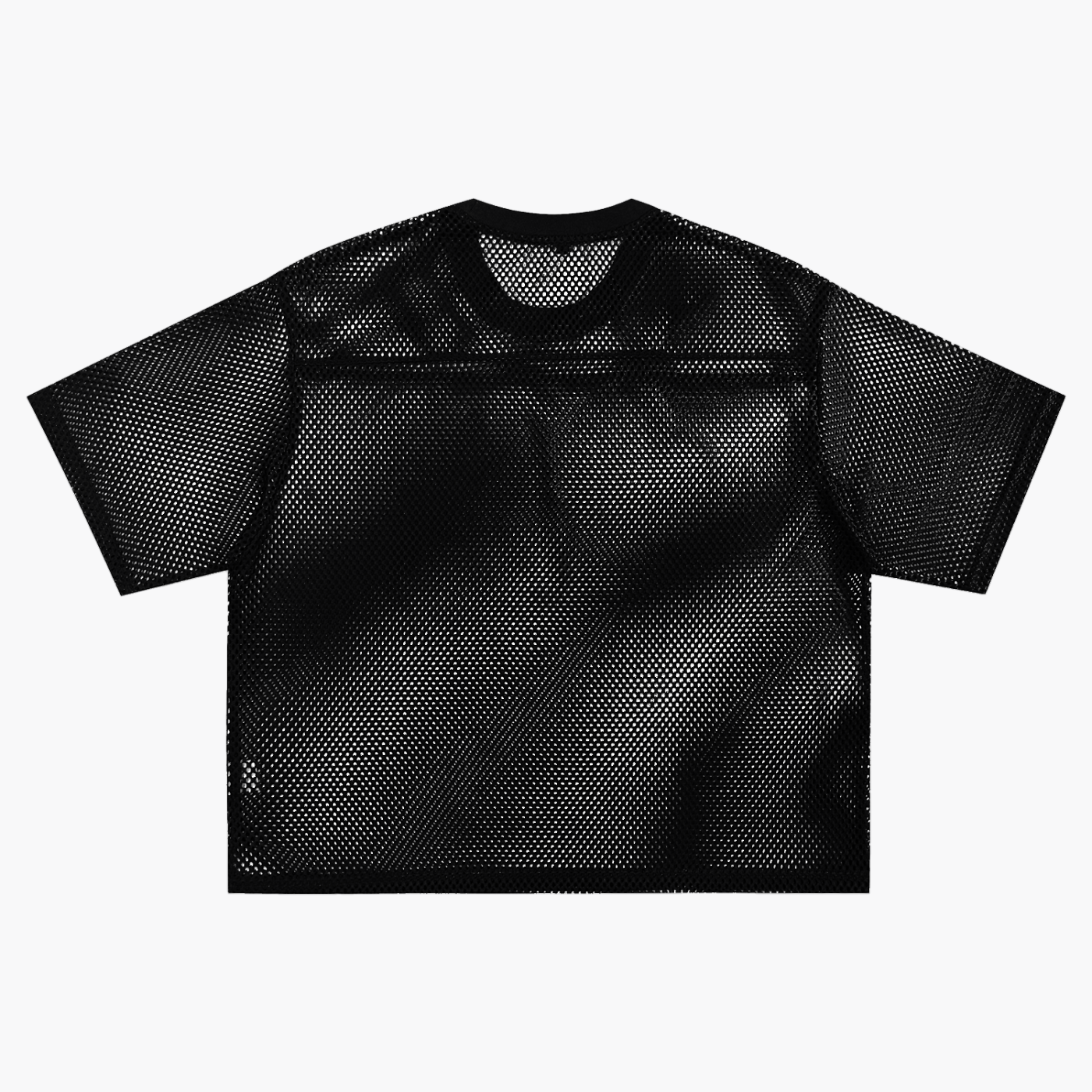 Waran mesh crew neck Boxy T-Shirt