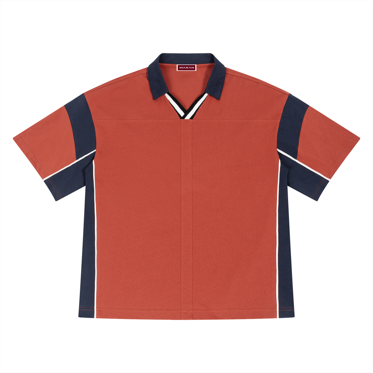 Unisex Boxy Color Block Polo Shirt 230GSM