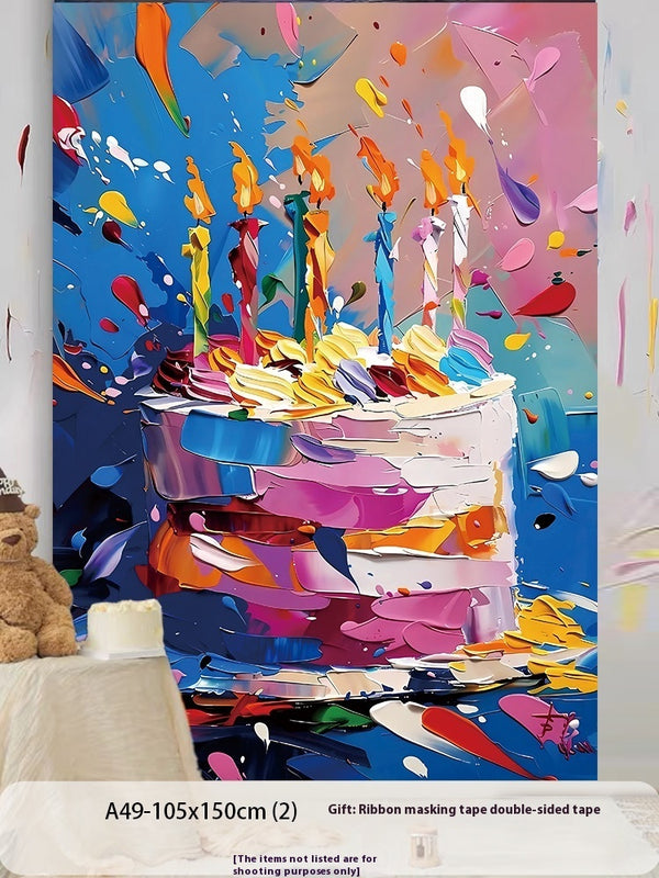 Birthday Party Layout Background Wall