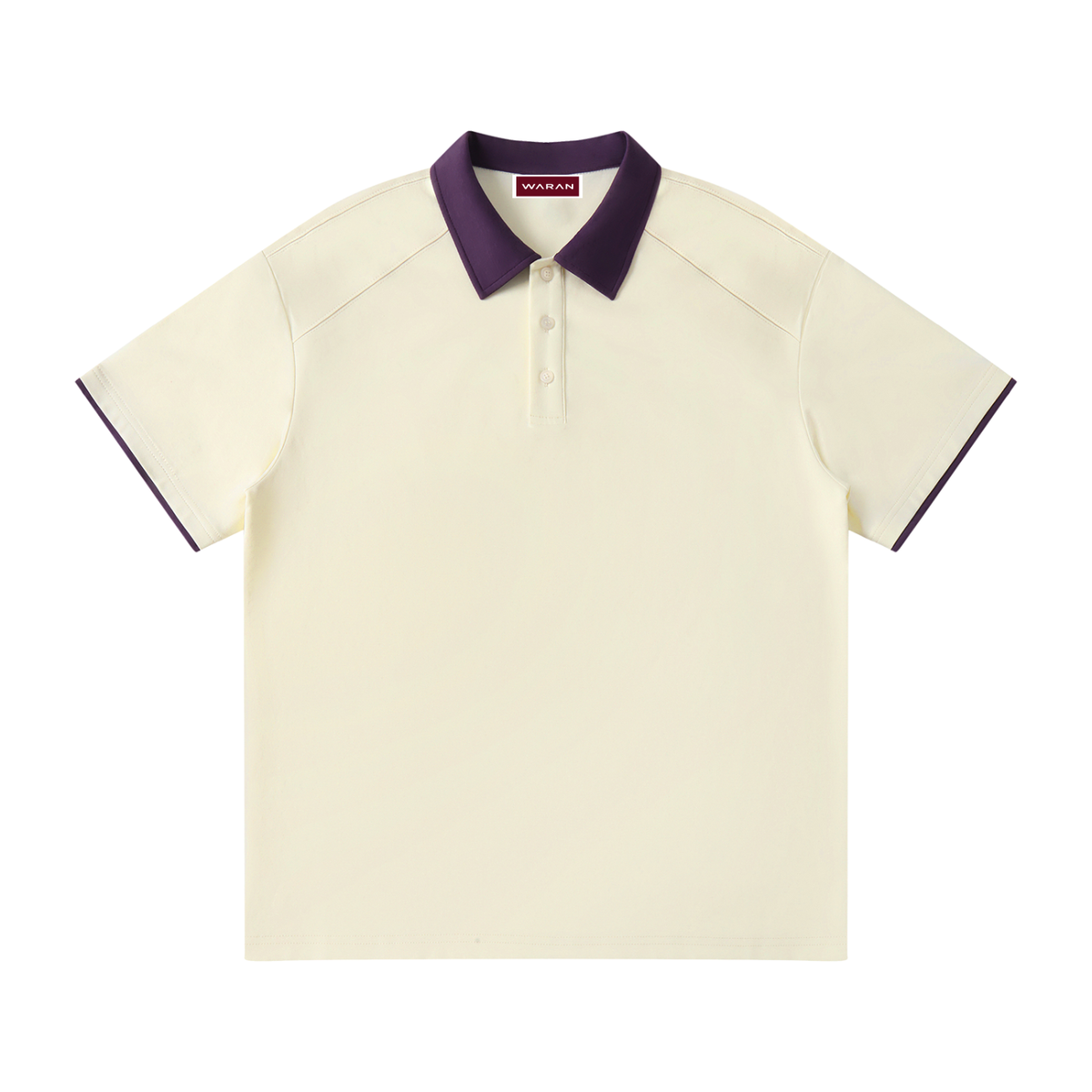 Waran Contrast Collar Raglan Polo Shirt