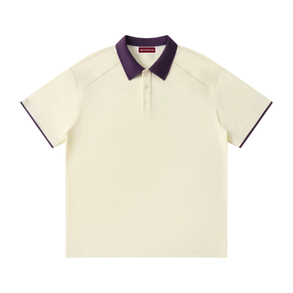Waran Contrast Collar Raglan Polo Shirt