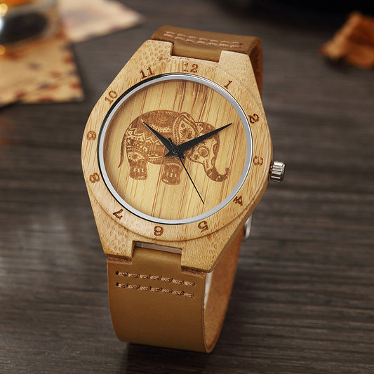 Bamboo Wood Quartz Watch