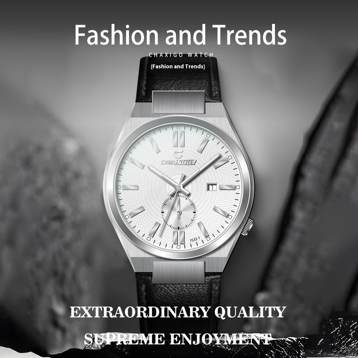 Stainless Steel Quartz Watch Waterproof