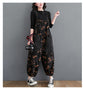 Combinaison salopette noire ample en jean