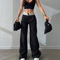Knitted High Waist Loose Trousers