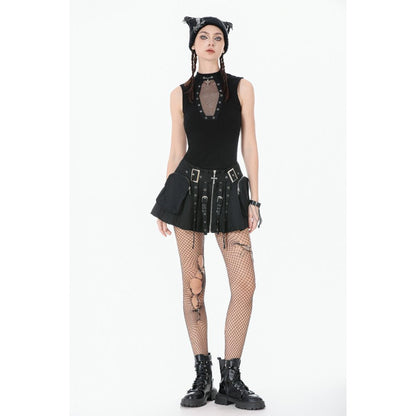Dark in Love Metal Tactical Punk Skirt