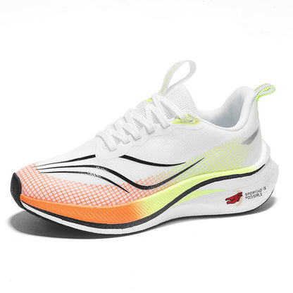 Chaussures de sport pour femmes à plaque carbone, haute élasticité et absorption des chocs