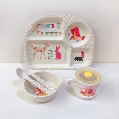Bamboo Compartment Dinner Plate set