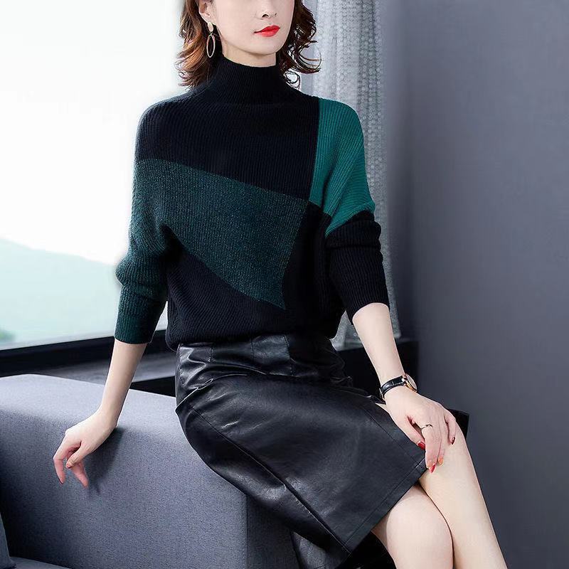 Women's Loose High Collar Sweater