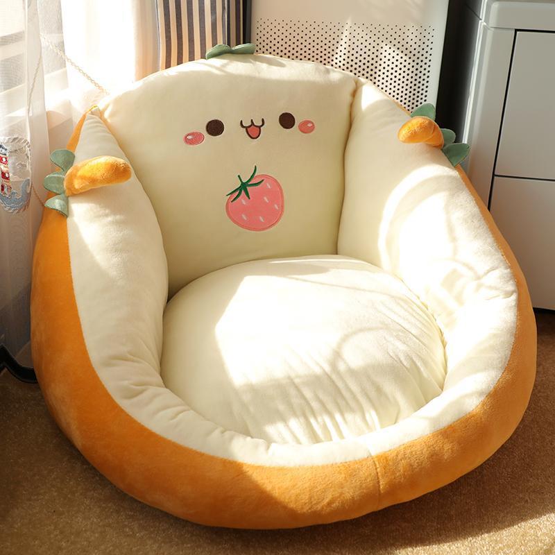 Ground smooth fabric Stool