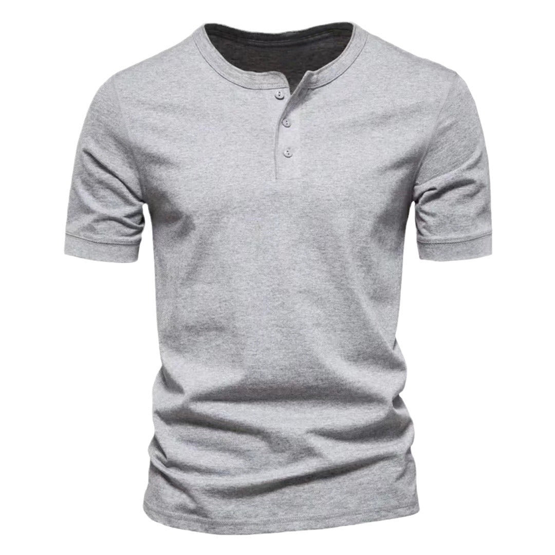 Men's Crew Neck Solid Colour T-Shirt - Short Sleeve