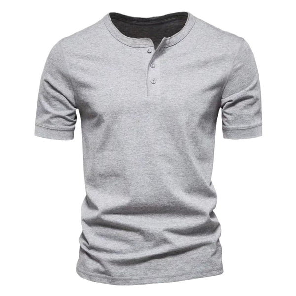 T-shirt col rond uni pour homme - Manches courtes