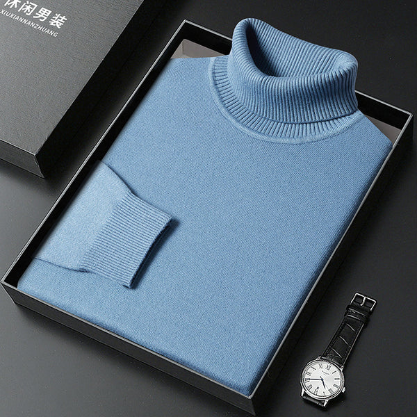 Mens Turtleneck Bottoming Sweater - Stuffs & Savers