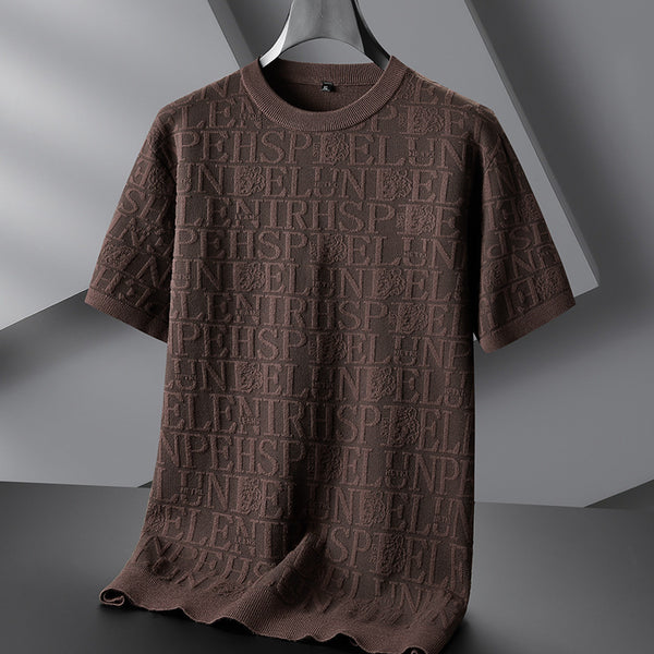 Pull jacquard pour homme