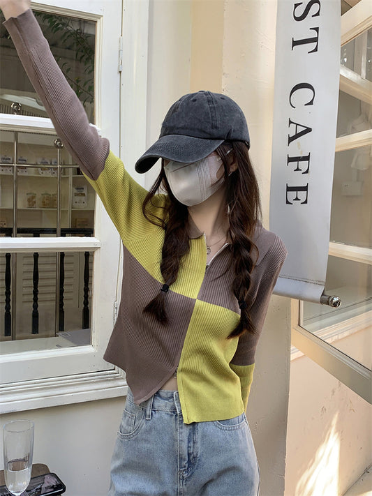 Women's Slim-Fit Versatile Short Knitted Cardigan