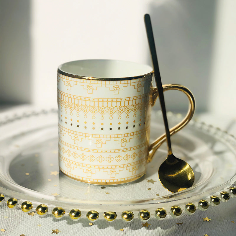 Premium Sense Mug With Lid Spoon