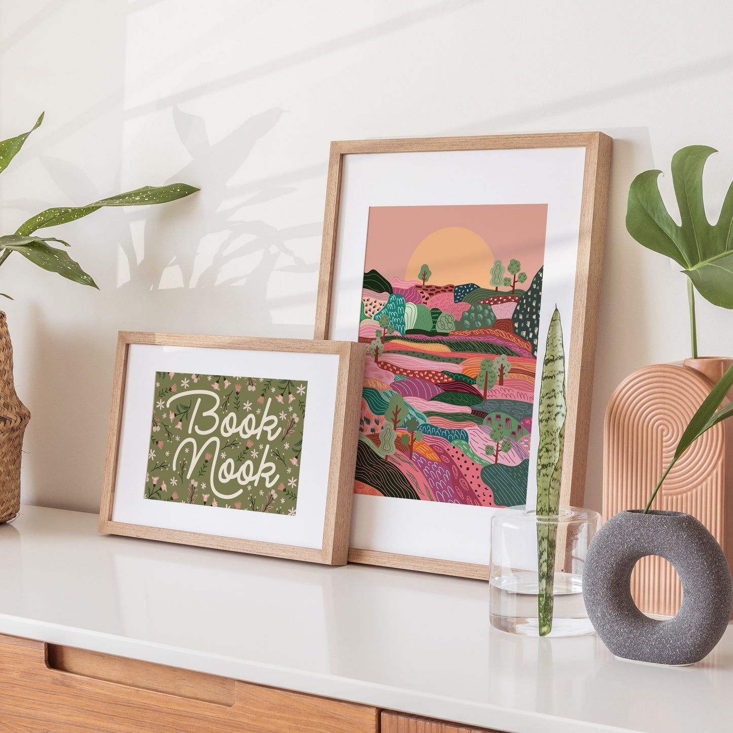 VINTAGE WILDFLOWER TEAPOT PRINT