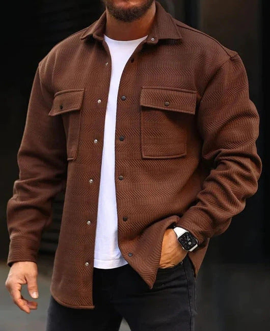 Men Polo Collar Top