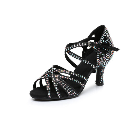 Chaussures de danse latine Diamond pour femmes, chaussures de danse à semelle souple