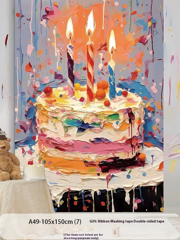 Birthday Party Layout Background Wall