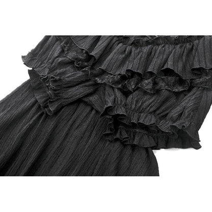 Dark in Love Cordelia Gothic High-Low Layered Skort