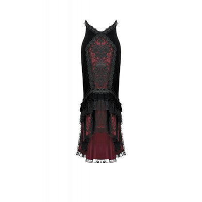 Dark in Love Gothic Elegant Velvet Mermaid Skirt