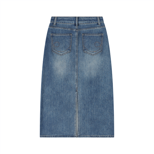 Women’s Vintage Wash Denim Skirt