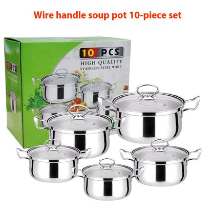 Stainless Steel Colorful 10-piece Set