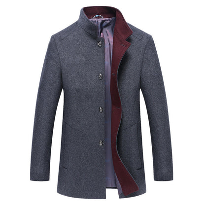 Mid-length Single-breasted Trench Coat
