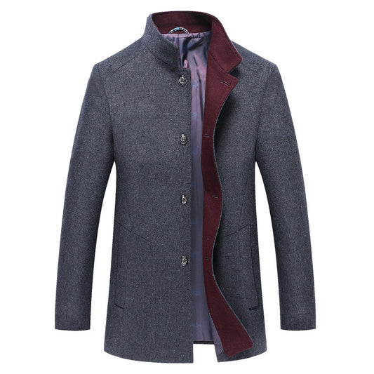 Mid-length Single-breasted Trench Coat