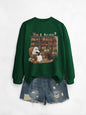 Womens Bookshelf Ghost Sweater