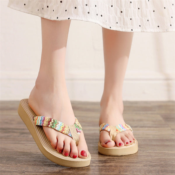Women's PP Woven Flip Flops