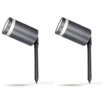 4lite Marinus GU10 Outdoor Garden Spike Light - Anthracite