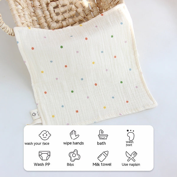 Baby Four-Layer Gauze Towel - Floral Print