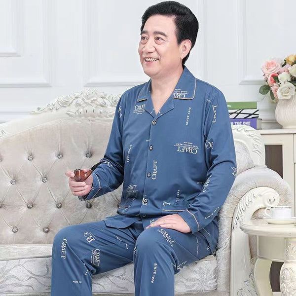 Ensemble de pyjama ample printemps et automne pour hommes