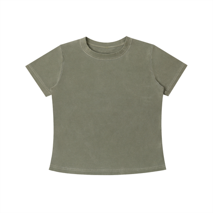 Womens Vintage Wash Slim Fit T-shirt