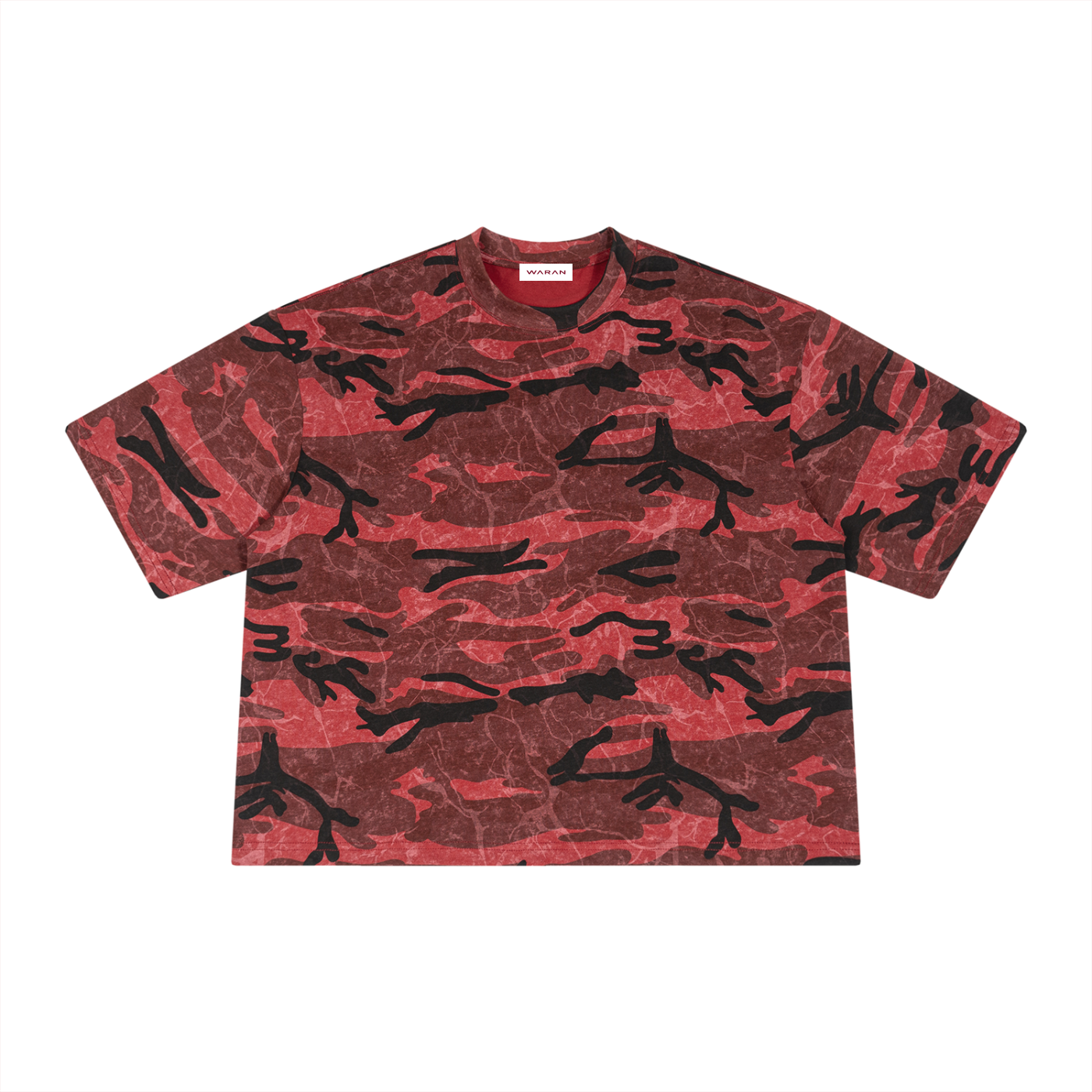 Waran Unisex Boxy Camo Print T-Shirt