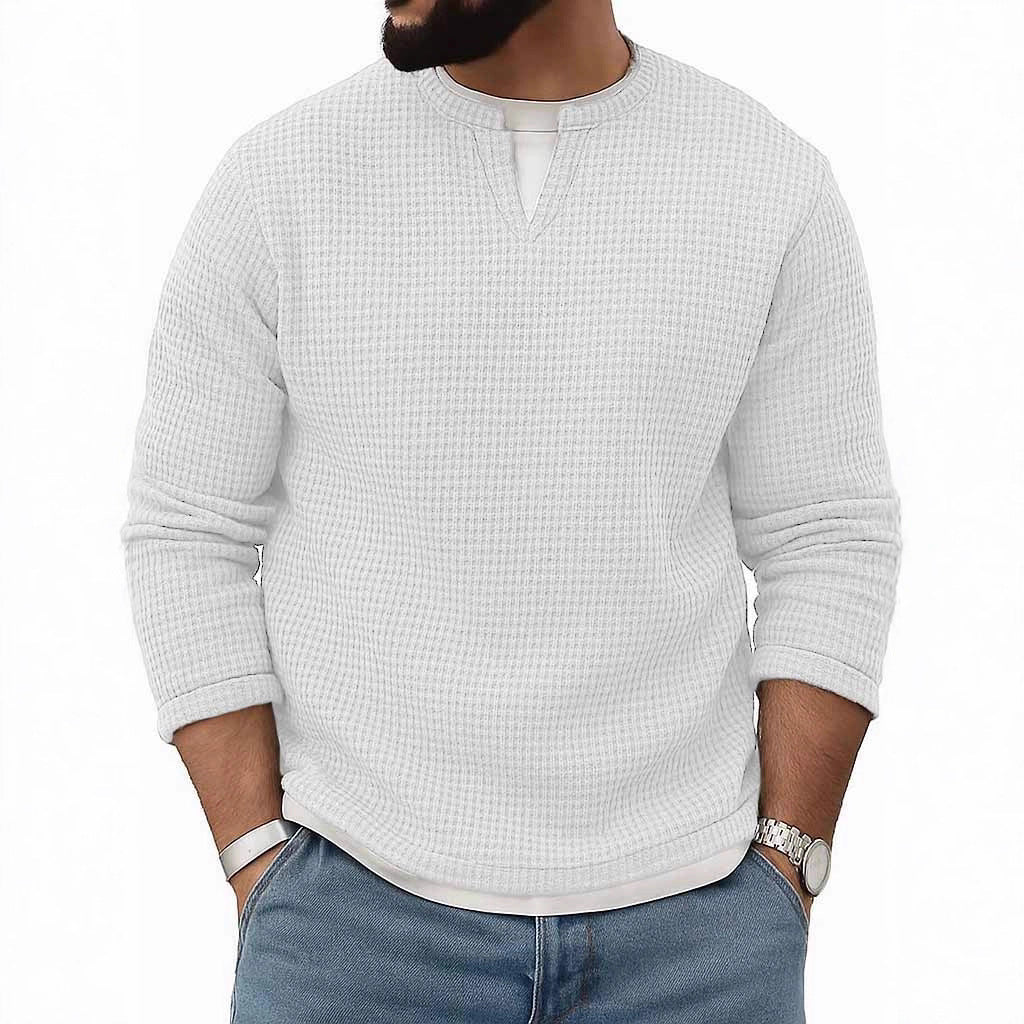 Crew-Neck Long-Sleeve Top