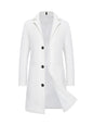 Men's Woolen Slim-fit Trench Coat
