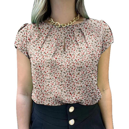 Summer Slimming Versatile Chic Short Womens Top